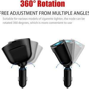 Ankuee 12V/24V Car Cigarette Lighter Splitter with USB-C - Image 3