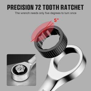 GRENPRO 22PC Ratcheting Wrench Set SAE&Metric Combination Open End Wrenches - Image 6