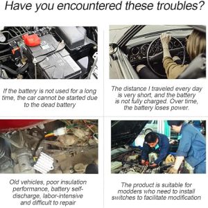 Moly Magnolia 2PCS Car Battery Terminal Connectors with Fiber Washer - Image 2