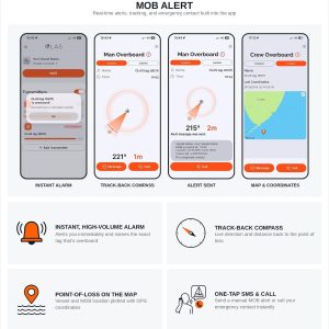 OLAS Guardian Wireless Engine Kill Switch | Automatic man Overboard Protection | Smartphone connectivity | Instant Engine Shutdown | Marine Safety Device for Boats - Image 3
